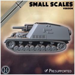 Hummel-Wespe 105mm SPG (small... - 3D STL | Hartolia Miniatures