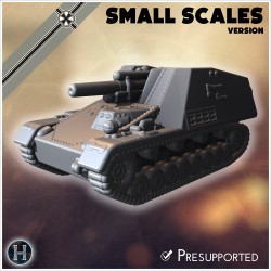 Hummel-Wespe 105mm SPG (small... - 3D STL | Hartolia Miniatures