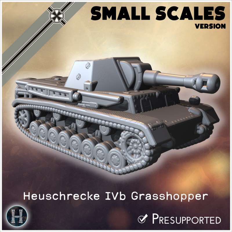 Heuschrecke IVb Grasshopper 105 mm... - STL 3D | Hartolia Miniatures