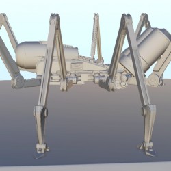 Spider robot on base 5