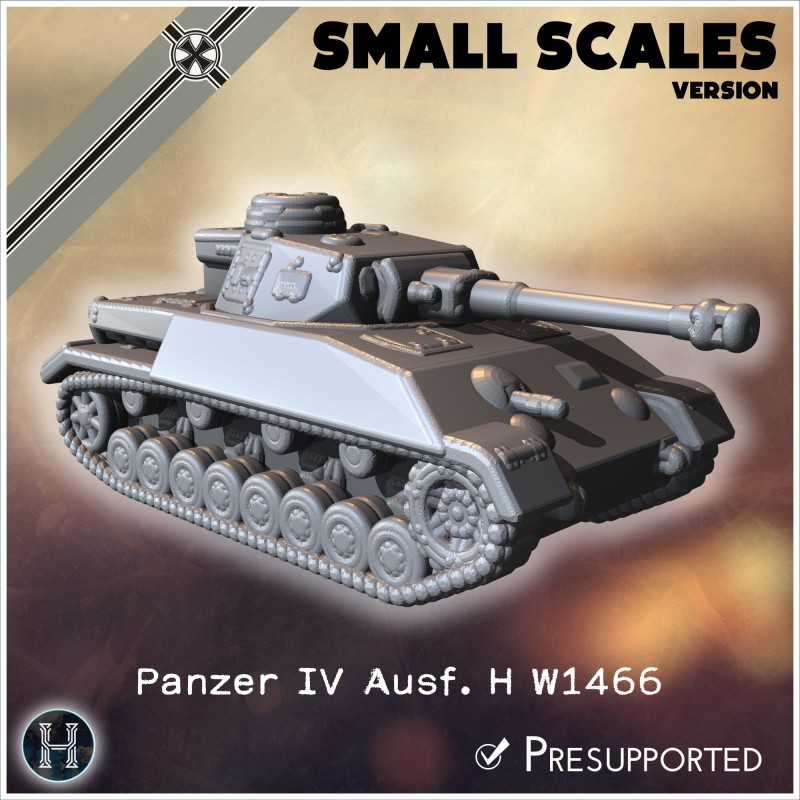 Panzer IV Ausf. H Krupp Entwurf... - STL 3D | Hartolia Miniatures
