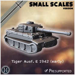Panzer VI Tiger Ausf. E 1942 (début... - STL 3D | Hartolia Miniatures