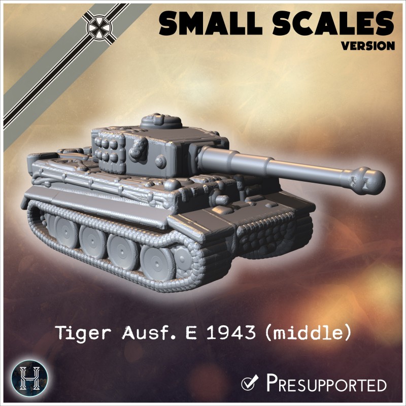 Panzer VI Tiger Ausf. E 1943... - 3D STL | Hartolia Miniatures