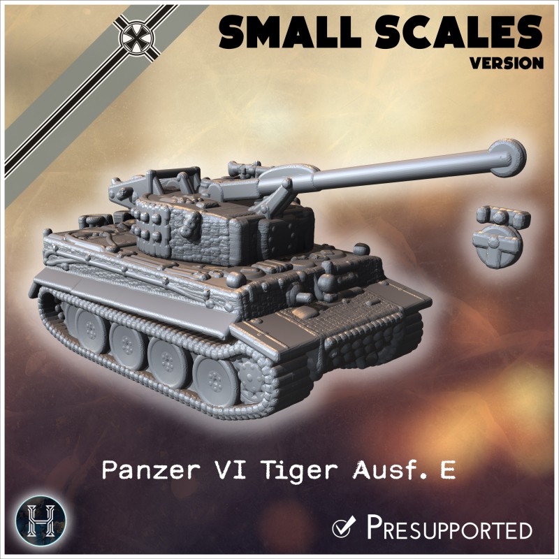 Panzer VI Tiger Ausf. E Bergetiger... - 3D STL | Hartolia Miniatures
