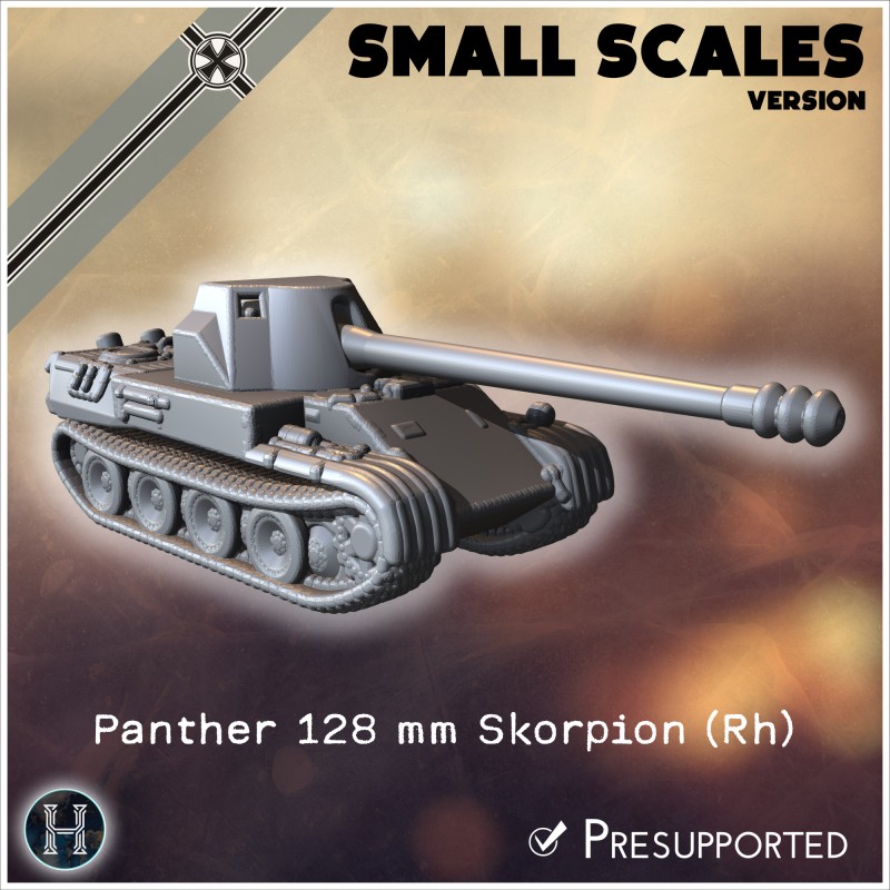 Panzer V Panther 128 mm Skorpion... - 3D STL | Hartolia Miniatures