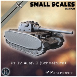 Panzer IV Ausf. J (with Schmalturm... - 3D STL | Hartolia Miniatures