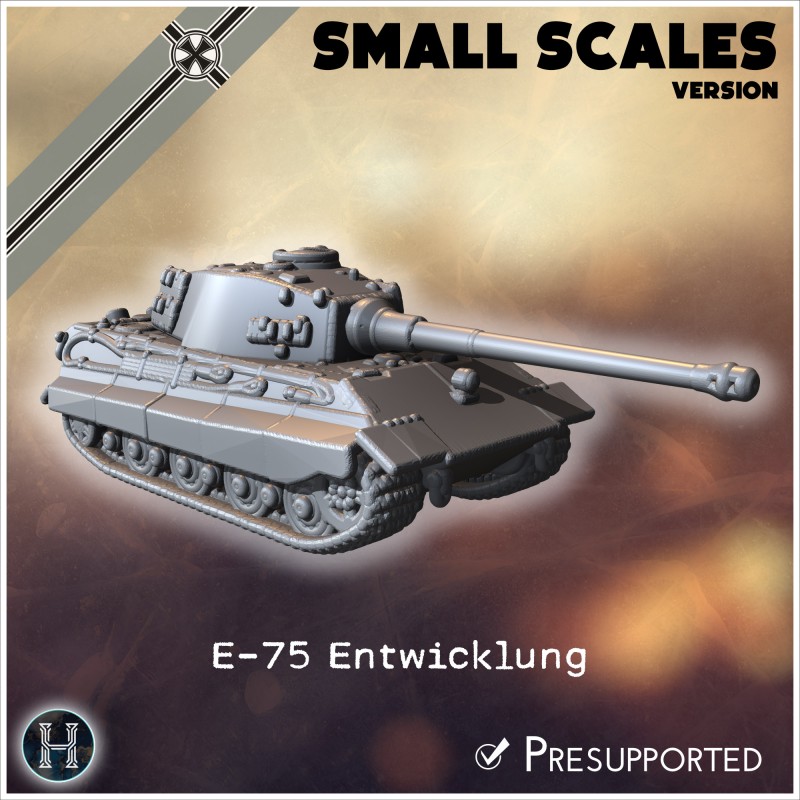 E-75 Entwicklung (version pour... - STL 3D | Hartolia Miniatures