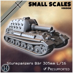 Sturmpanzers Bär 305mm L/16... - 3D STL | Hartolia Miniatures