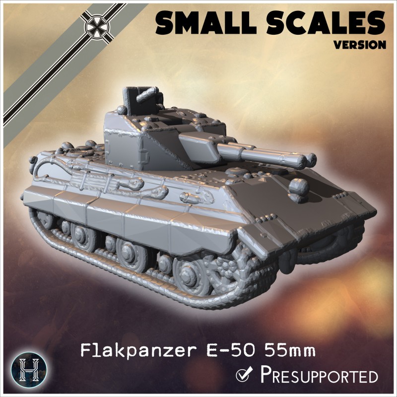 Flakpanzer E-50 55mm Entwicklung... - STL 3D | Hartolia Miniatures