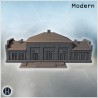 Long rectangular brick building... - 3D STL | Hartolia Miniatures