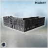 Massif bâtiment institutionnel en U... - STL 3D | Hartolia Miniatures