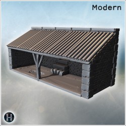 Abri en pierre ouvert sur l’avant... - STL 3D | Hartolia Miniatures