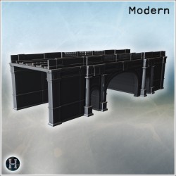 Section de viaduc néoclassique... - STL 3D | Hartolia Miniatures