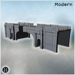 Neoclassical arched viaduct section... - 3D STL | Hartolia Miniatures