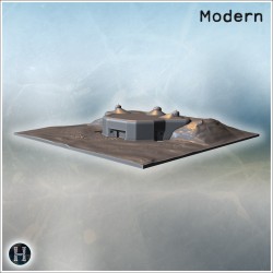 Hexagonal concrete fortress set... - 3D STL | Hartolia Miniatures
