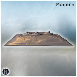 Hexagonal concrete fortress set... - 3D STL | Hartolia Miniatures