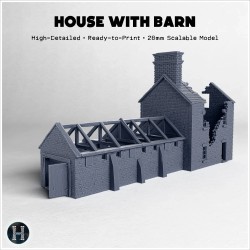 Two storey masonry structure... - 3D STL | Hartolia Miniatures
