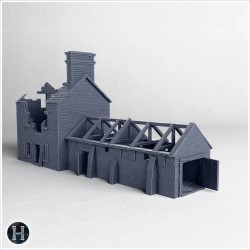 Two storey masonry structure... - 3D STL | Hartolia Miniatures