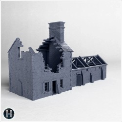 Two storey masonry structure... - 3D STL | Hartolia Miniatures