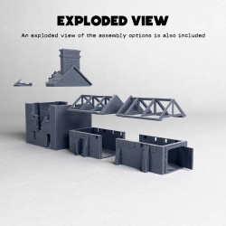 Two storey masonry structure... - 3D STL | Hartolia Miniatures