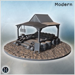 Rustic market stall displaying... - 3D STL | Hartolia Miniatures