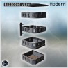 Rectangular urban building with... - 3D STL | Hartolia Miniatures