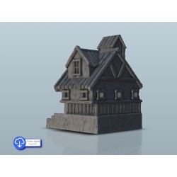 Maison médiévale - Fichier STL 3D Médiéval | Hartolia Miniatures