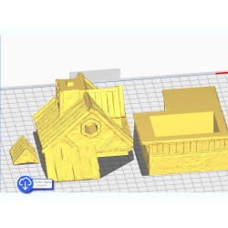 Medieval house - 3D STL File Medieval | Hartolia Miniatures
