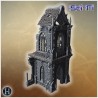 Tall ruined gothic tower with large... - 3D STL | Hartolia Miniatures
