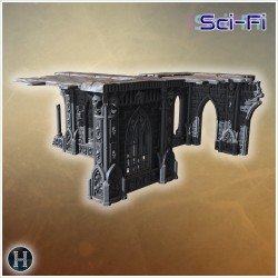 Mur gothique avec sculptures de... - STL 3D | Hartolia Miniatures