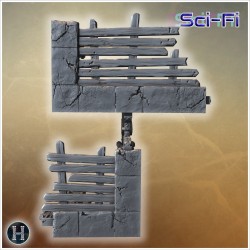 Gothic wall with macabre skull... - 3D STL | Hartolia Miniatures