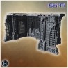 Gothic fortification wall with... - 3D STL | Hartolia Miniatures
