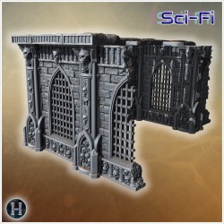 Mur de fortification gothique avec... - STL 3D | Hartolia Miniatures