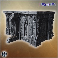 Mur de fortification gothique avec... - STL 3D | Hartolia Miniatures