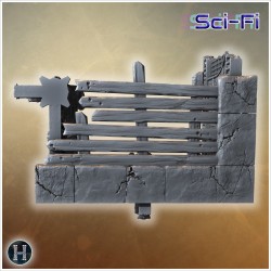 Mur de fortification gothique avec... - STL 3D | Hartolia Miniatures