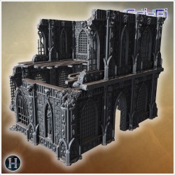 Massive gothic ruins with skull... - 3D STL | Hartolia Miniatures
