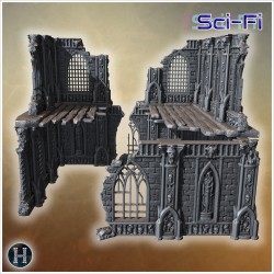 Massive gothic ruins with skull... - 3D STL | Hartolia Miniatures