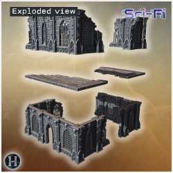Massive gothic ruins with skull... - 3D STL | Hartolia Miniatures