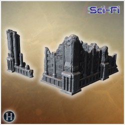 Broken low stone walls and... - 3D STL | Hartolia Miniatures