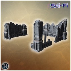 Broken low stone walls and... - 3D STL | Hartolia Miniatures