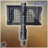 Long ruined stone wall with barred... - 3D STL | Hartolia Miniatures