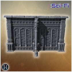 Large stone wall section featuring... - 3D STL | Hartolia Miniatures