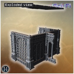 Large stone wall section featuring... - 3D STL | Hartolia Miniatures