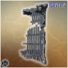 Ruined stone wall with large iron... - 3D STL | Hartolia Miniatures