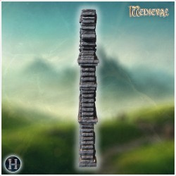 Tall ruined gothic facade with... - 3D STL | Hartolia Miniatures