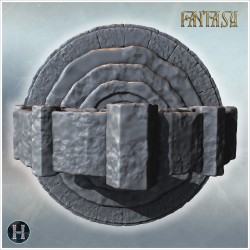 Ancient circular portal with... - 3D STL | Hartolia Miniatures