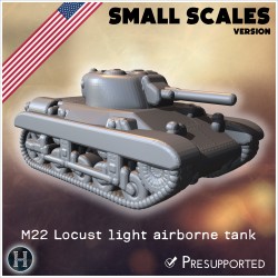 M22 Locust char léger aéroporté... - STL 3D | Hartolia Miniatures