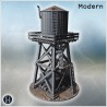 Wooden water tower elevated on a... - 3D STL | Hartolia Miniatures
