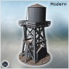 Wooden water tower elevated on a... - 3D STL | Hartolia Miniatures