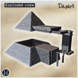 Ancient pyramid structure with a... - 3D STL | Hartolia Miniatures